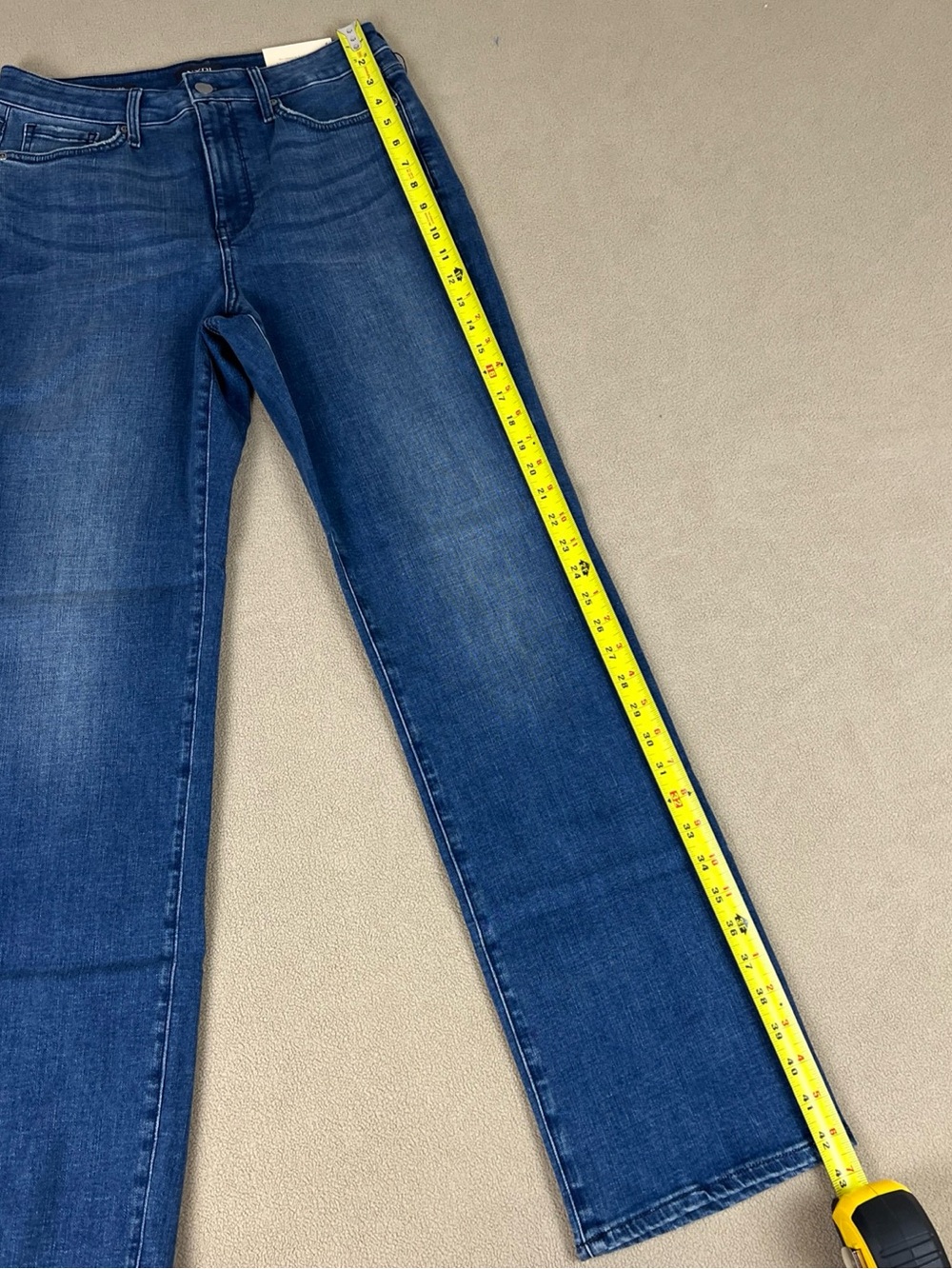 NYDJ Bailey Relaxed Straight High Rise Jeans, Bluewell. Women's Sz 6 - Picture 5 of 14